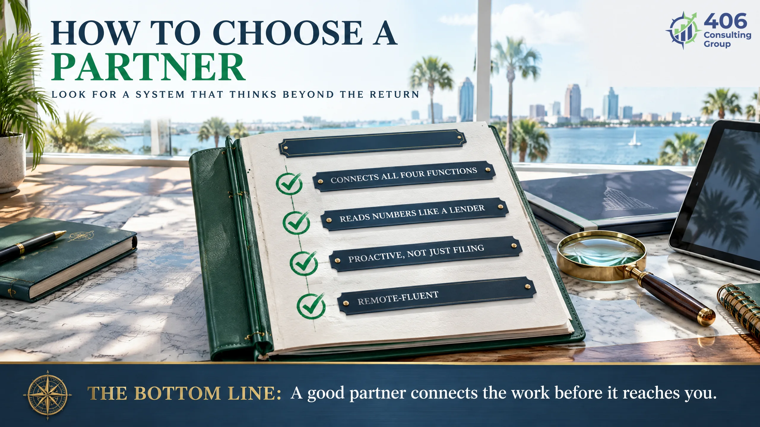 How to choose an accounting partner in Tampa — one connected system, not four disconnected vendors