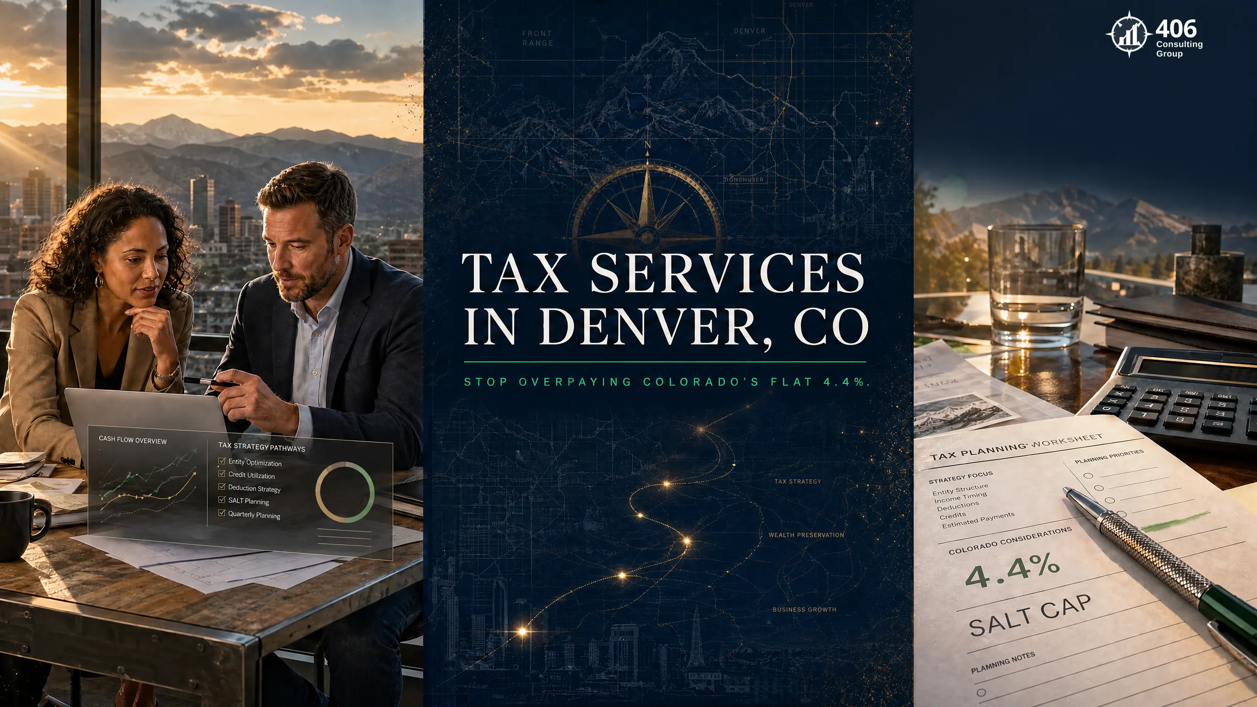 Tax services and planning for Denver, CO businesses — the 4.4% flat tax, the SALT cap, and the PTE election