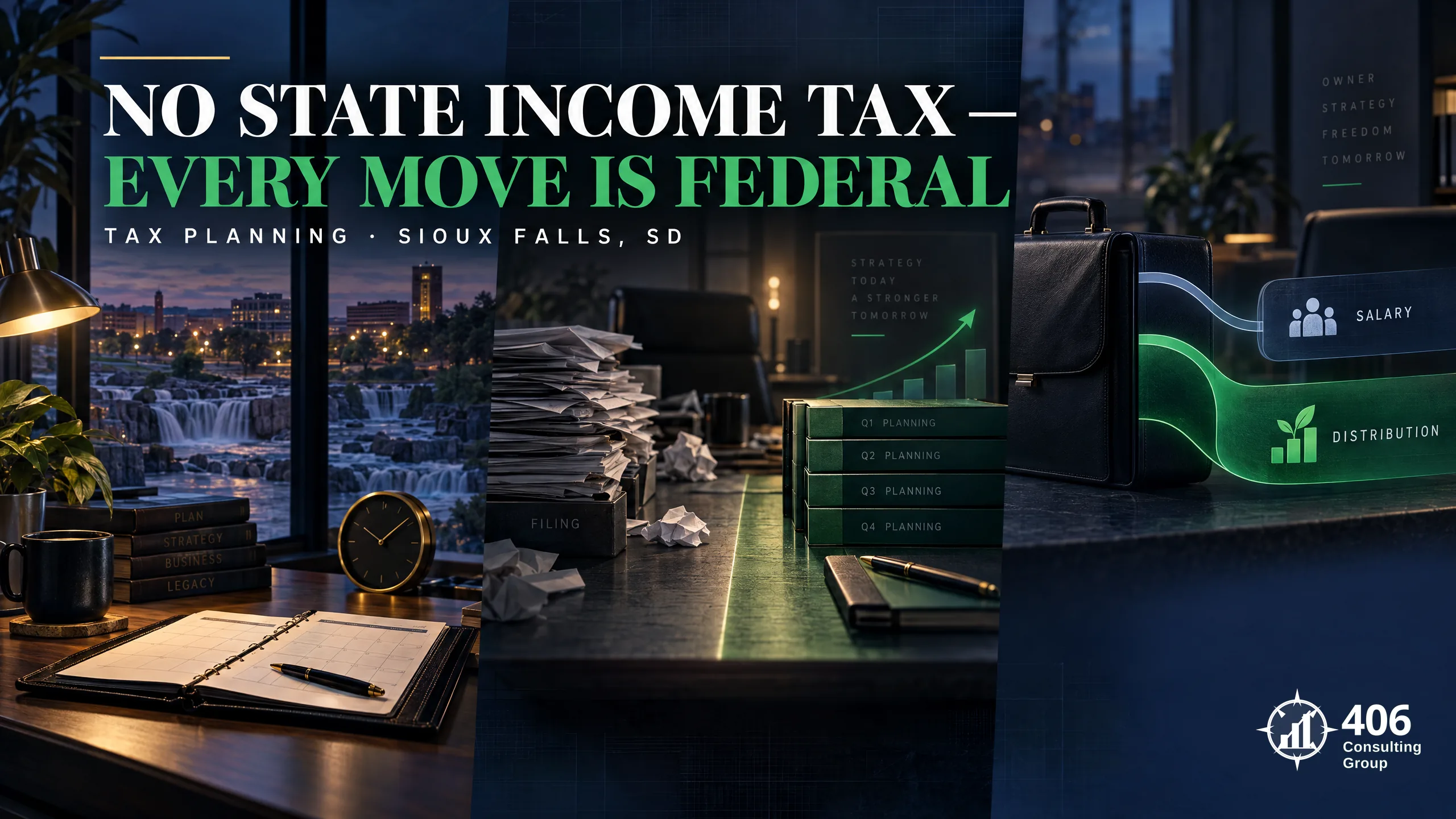 Tax planning and preparation in Sioux Falls, SD, where no state income tax makes every tax move a federal one